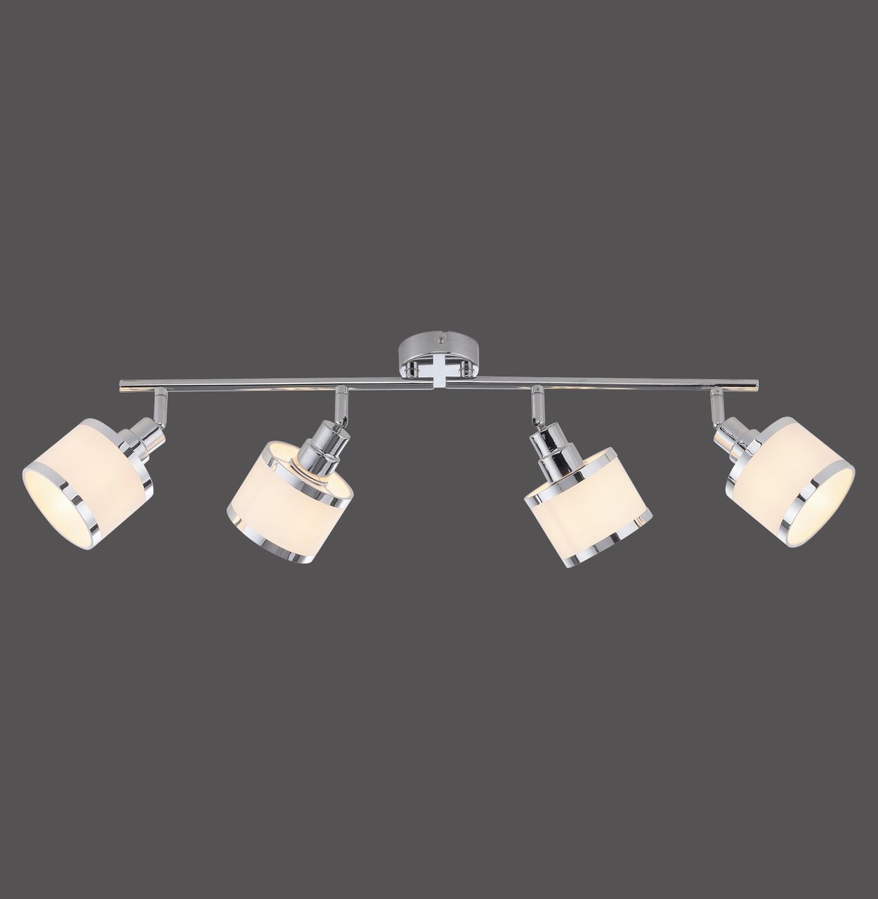 JUST LIGHT LeuchtenDirekt Deckenleuchte ACCOR,  4xE14 max. 25 W, Innenleuchte, IP20, dreh- und schwenkbar
