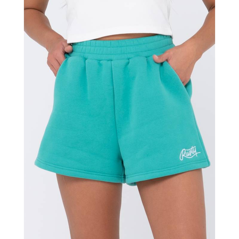 RUSTY RUSTY SCRIPT FLEECE SHORT Sweatshorts Damen