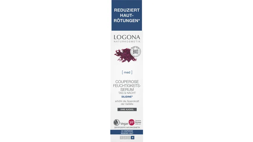 LOGONA MED Couperose Feuchtigkeits-Serum Rotalgenextrakt SILIDINE® 30 ml