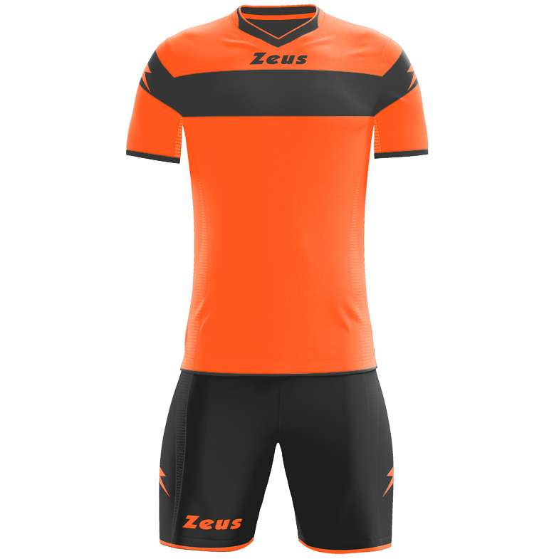 Zeus Apollo Fußball Set Teamwear Box 12-teilig Schwarz Neon Orange