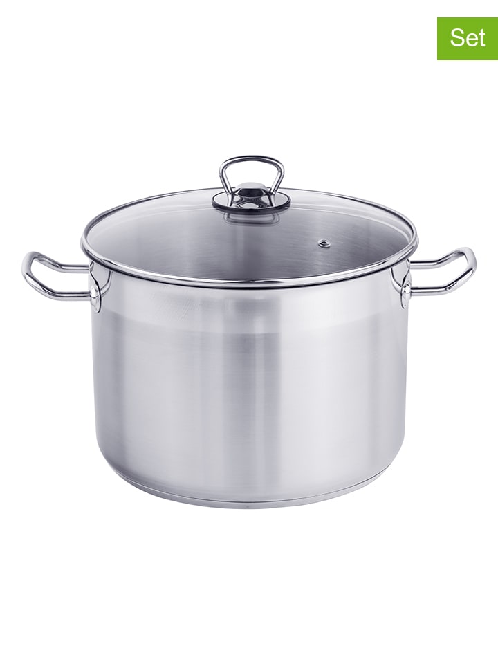 Chefware 2tlg. Edelstahl-Kochtopf 