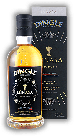 Dingle Single Malt Lúnasa Wheel of the Year 50,5% Dingle Single Malt Lúnasa Wheel of the Year 50,5% Mit roten Beeren, Salzkaramell, Ingwer und Gewürzen stiftet er Vorfreude auf die kommende Jahreszeit. 0,7	 Liter - Vol 50,5%