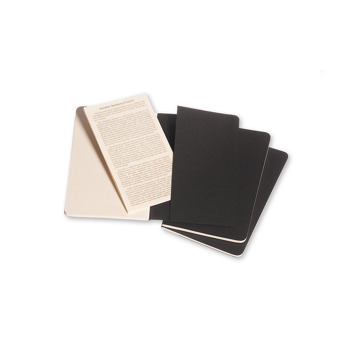 Notizbücher Cahier- P/A6- 3er Set- Blanko Notizbücher