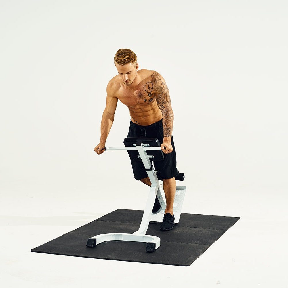 GORILLA SPORTS Rückentrainer 5-fach höhenverstellbar, bis 120 kg, mit gepolsterter Beinfixierung, (1-tlg)