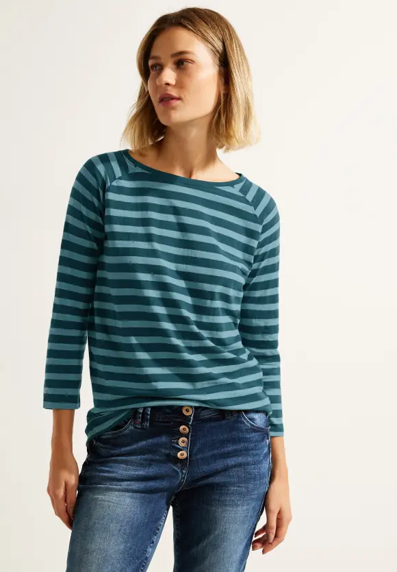 CECIL Slub Streifenshirt