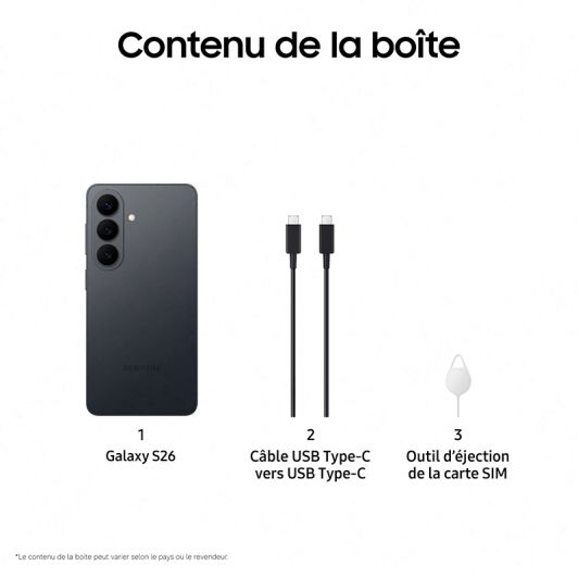Samsung Galaxy S26 Smartphone – 256 GB – Μαύρο