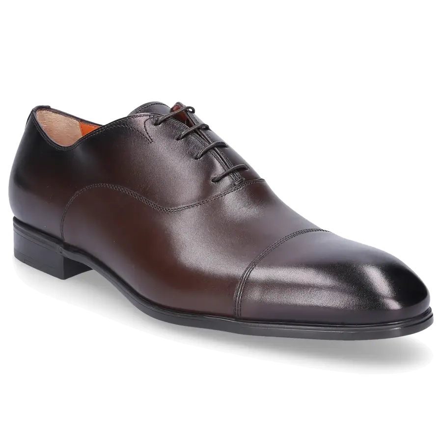 Santoni - Businessschuhe Oxford 11011 Kalbsleder - braun