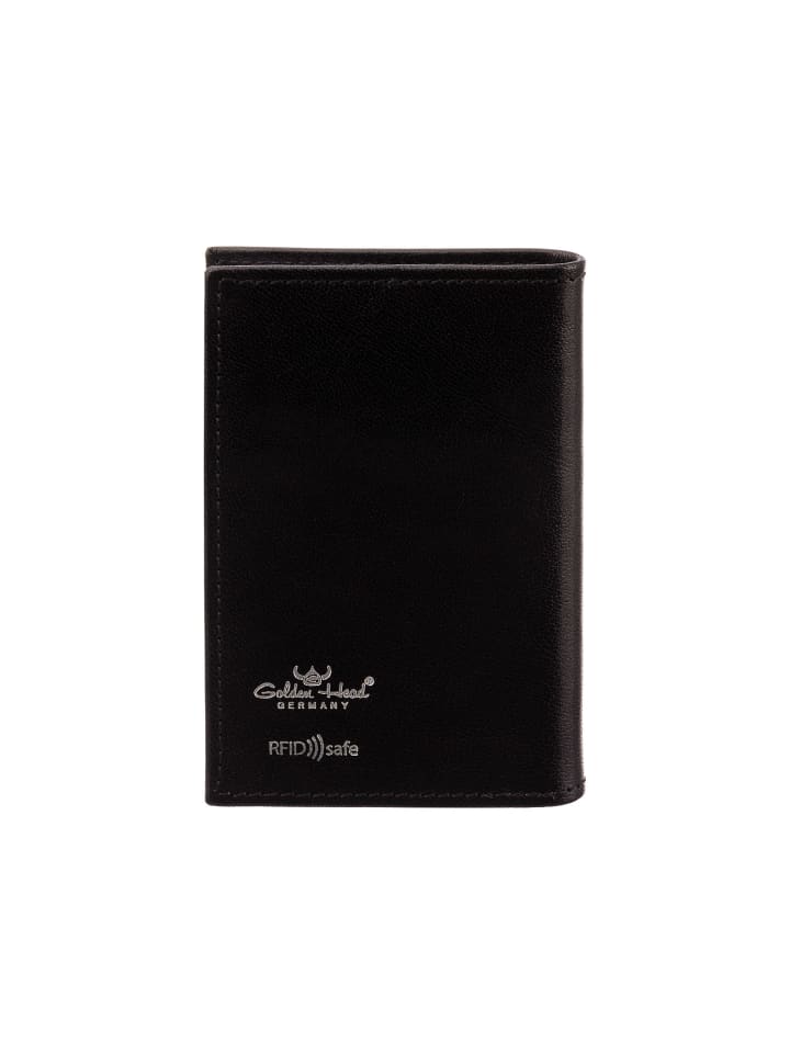 Golden Head Kartenetui in schwarz günstig kaufen onesize