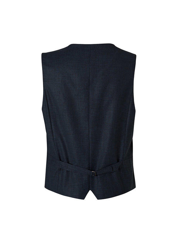 Strellson, Weste, Slim Fit, Mikrofaser, navy meliert
