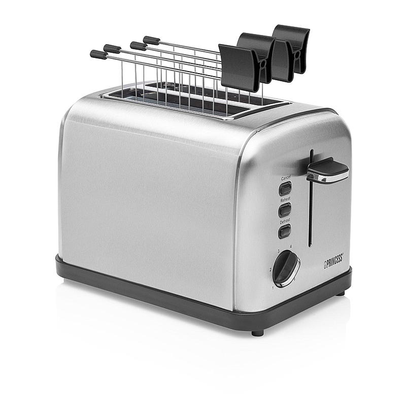 Princess, elekt Brødrister 2 skiver, stål, Princess