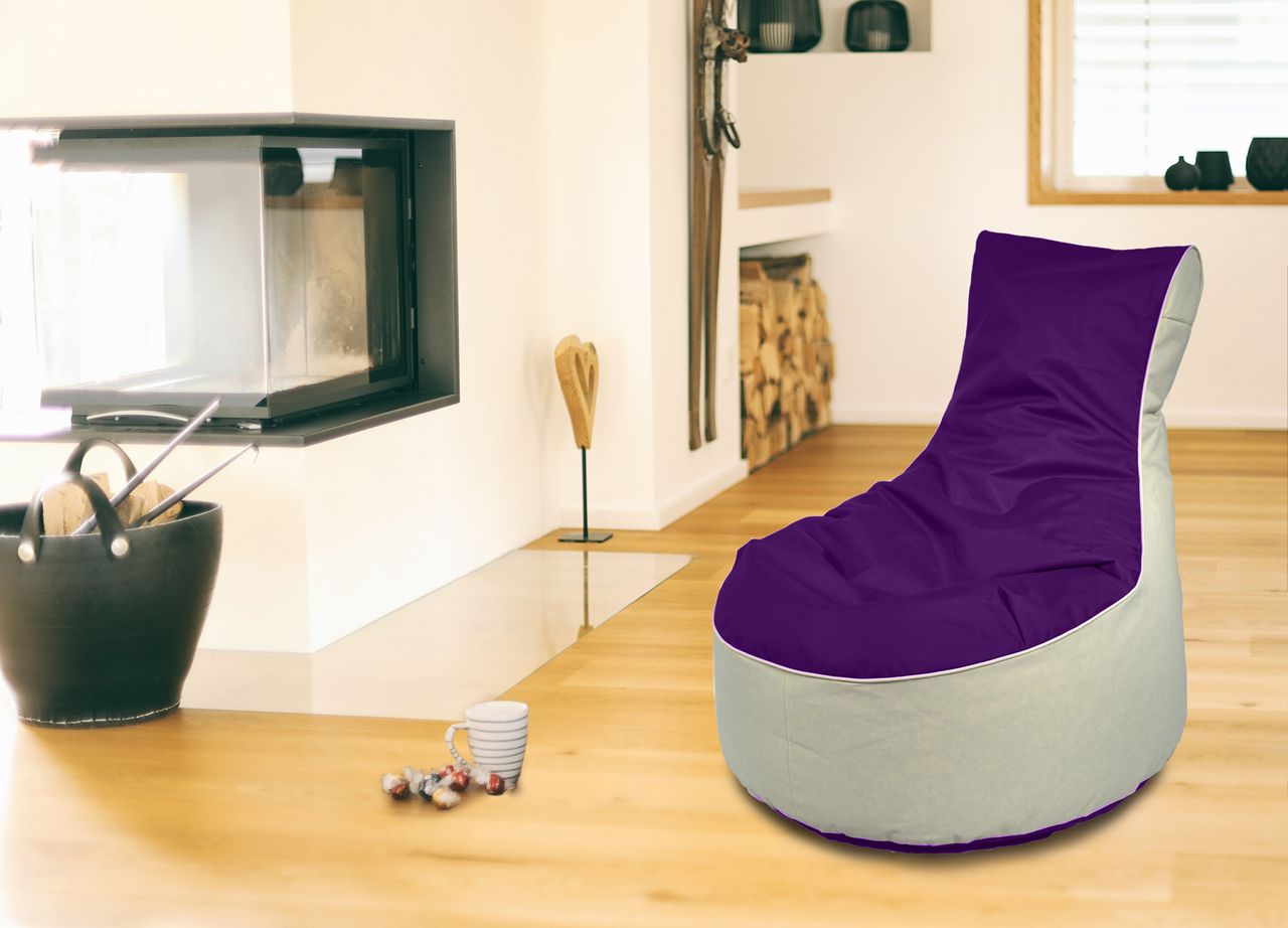 Kinzler Outdoorfähiger Lounge-Sessel BICO, ca. 80x80x90 cm, Farbe: Brombeer