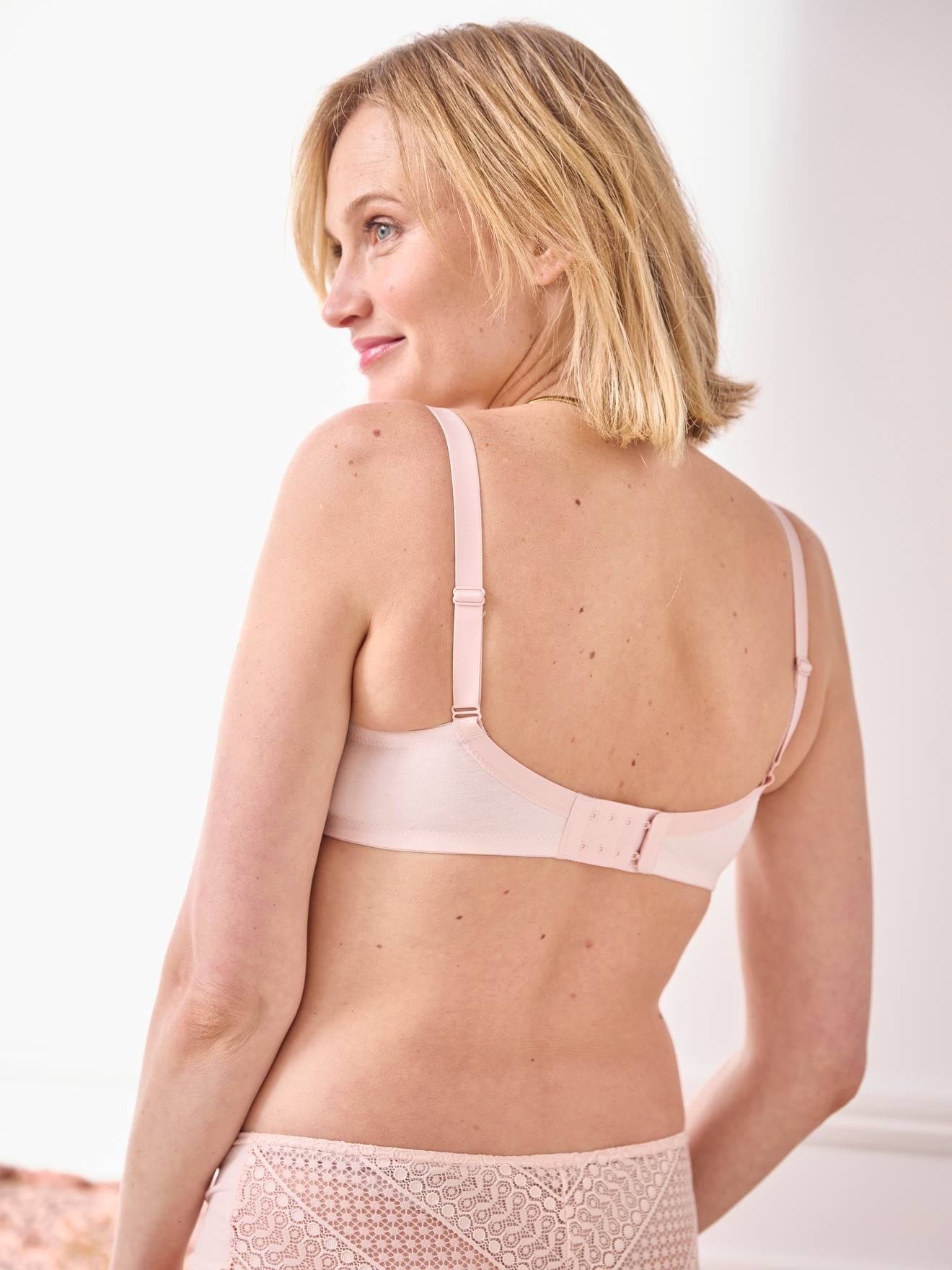Vertbaudet 2er-Pack Umstands-BHs mit Bio-Baumwolle Oeko-Tex - hellrosa