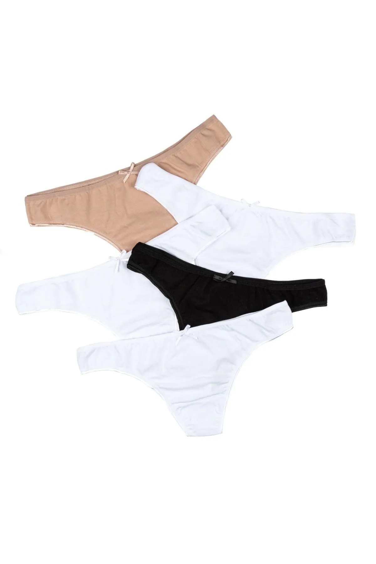 Nicoletta  Damen Tangas 5er-Pack Höschen Mixcolor