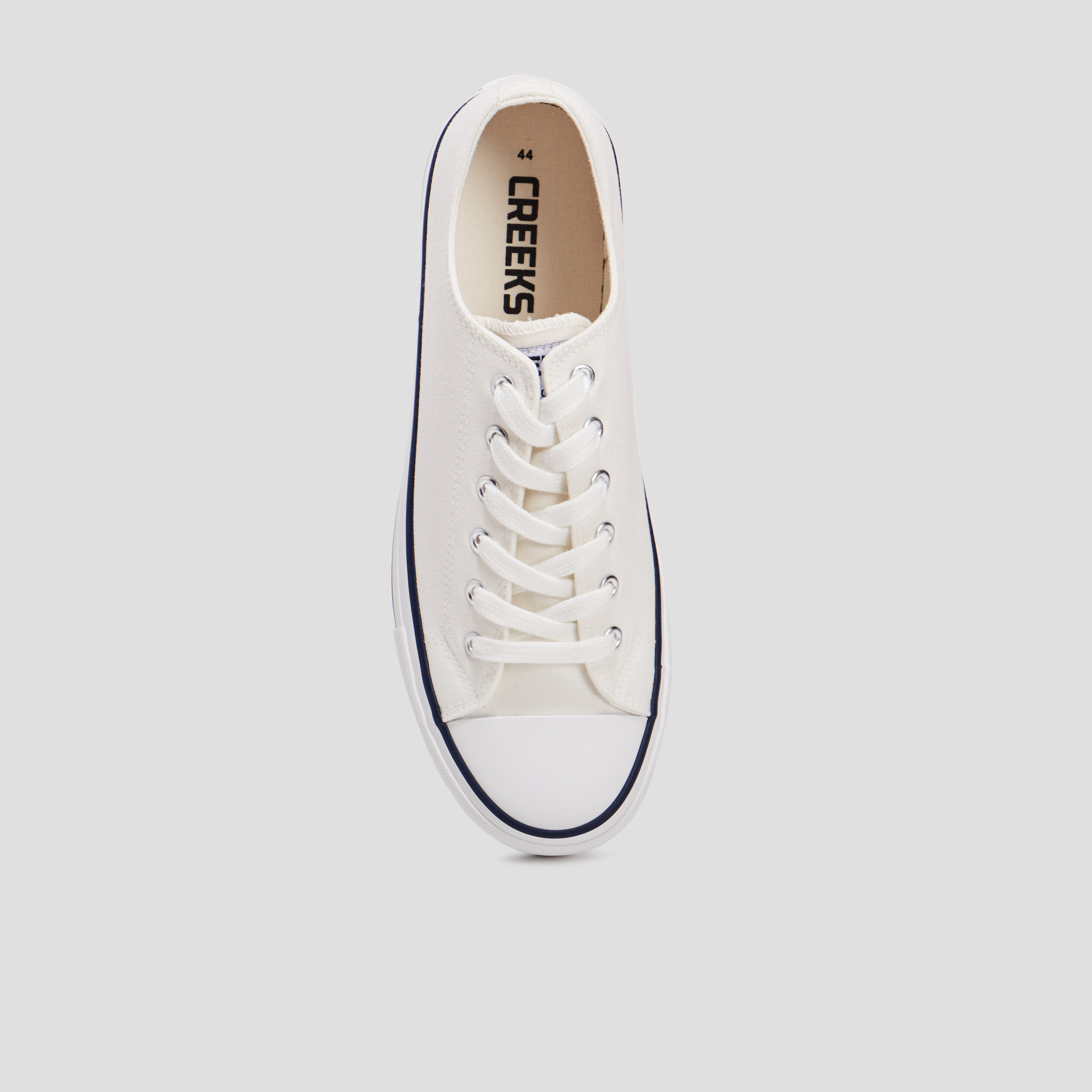 Tennis en toile à lacets Creeks blanc homme | La Halle