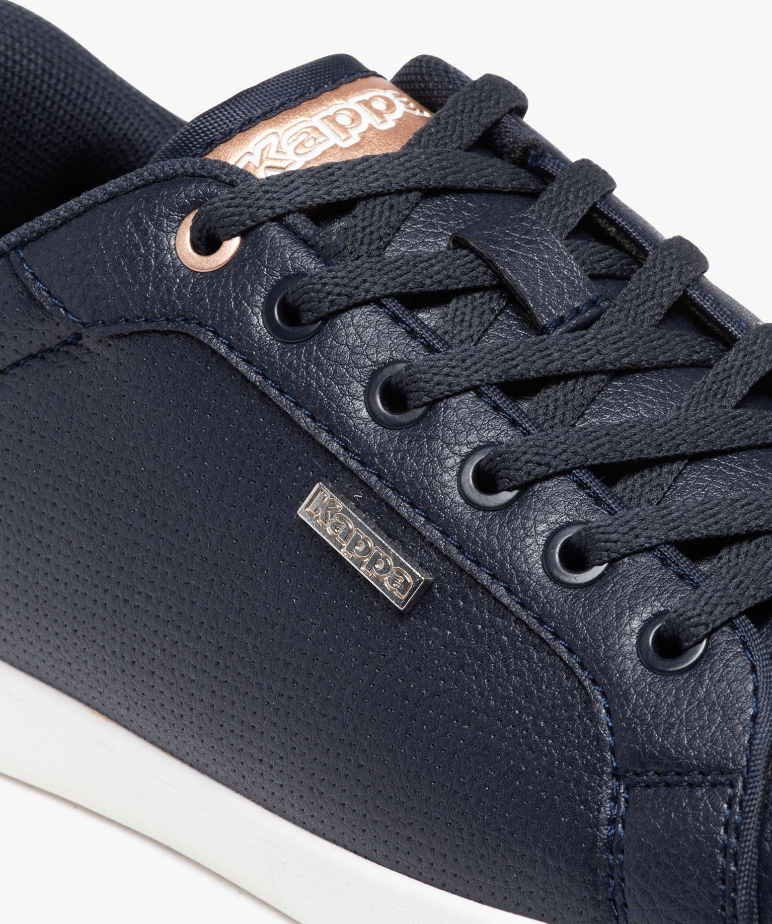 Baskets femme unies avec microperforations – Kappa Lena marine | GEMO