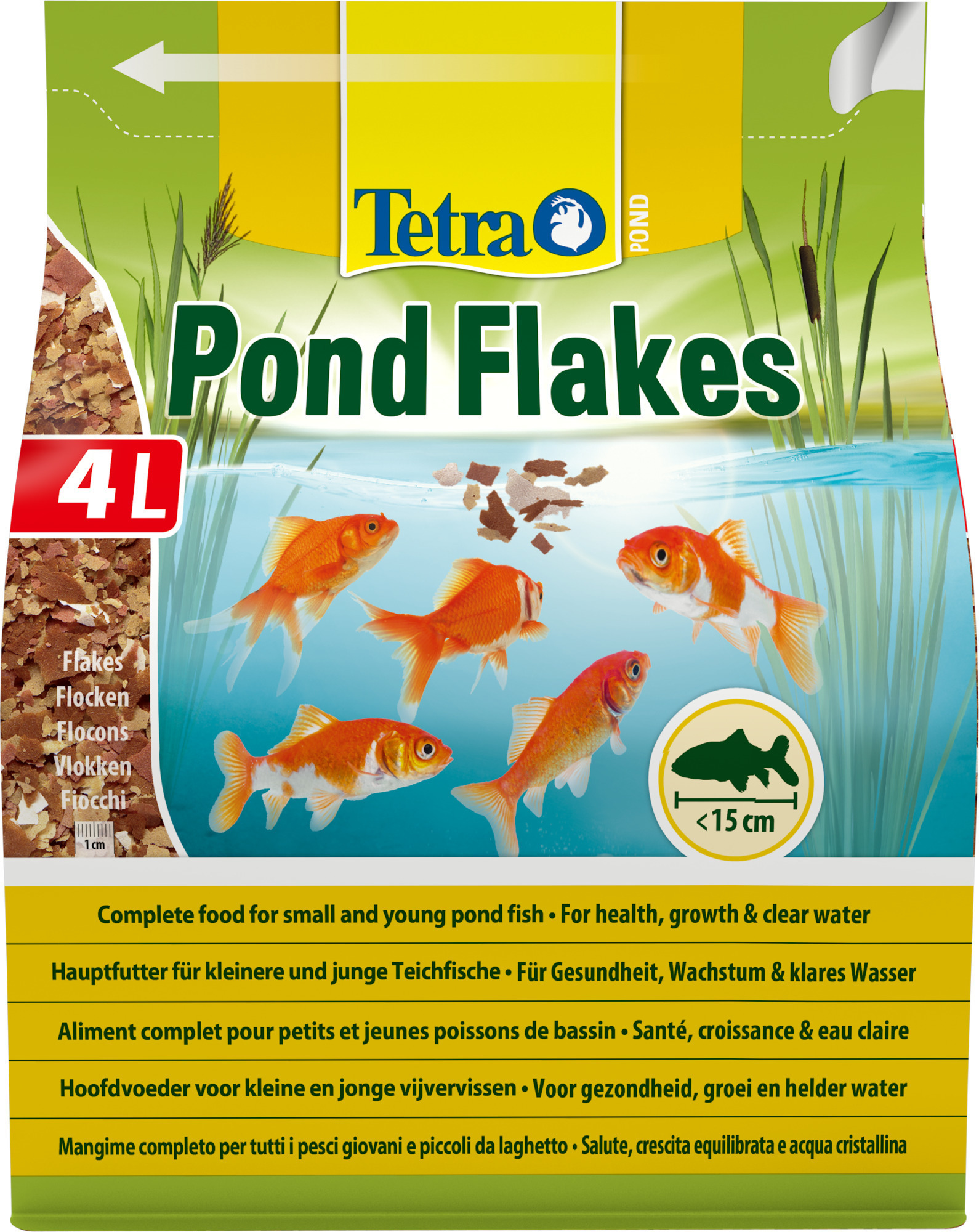 Tetra Hauptfutter Tetra Pond Flakes Teichflockenfutter 4l