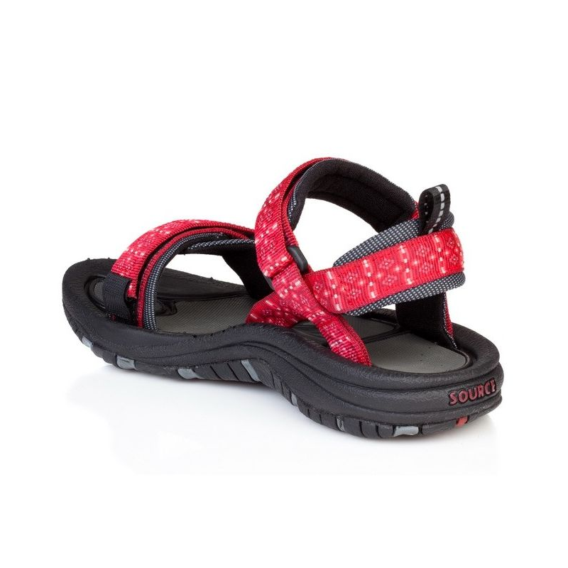 Source Gobi Tribal Red Damen Sandalen