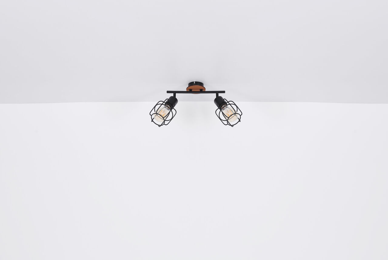 Globo Lighting - WILLA - Deckenleuchte Metall schwarz, 4x E27