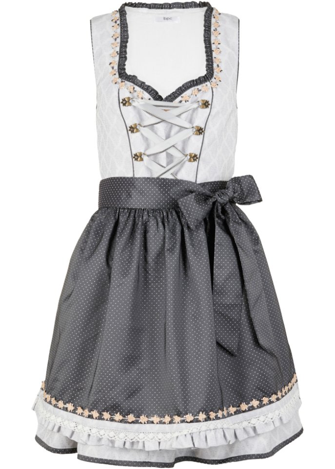 Dirndl mit Schürze, kniefrei (2-tlg. Set)