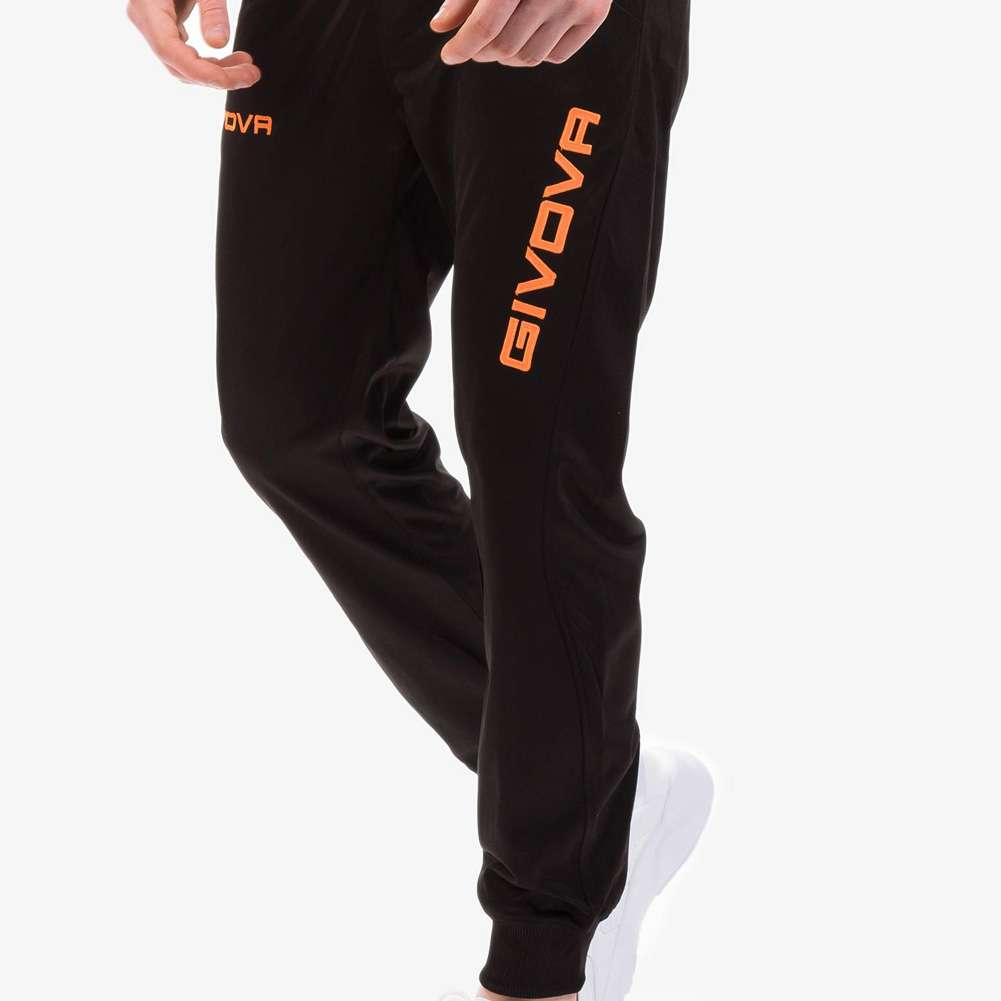 Givova Tuta Visa Trainingsanzug schwarz/neon-orange