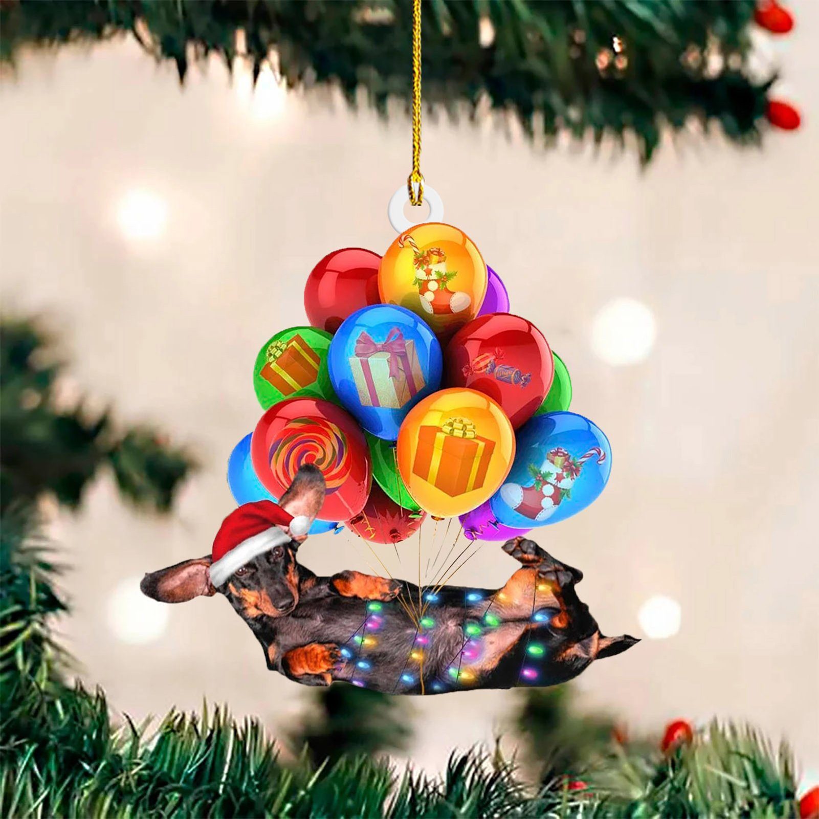Rutaqian Christbaumschmuck Weihnachts-Anhänger Hängeornamente Weihnachtsanhänger Verzierung Deko
