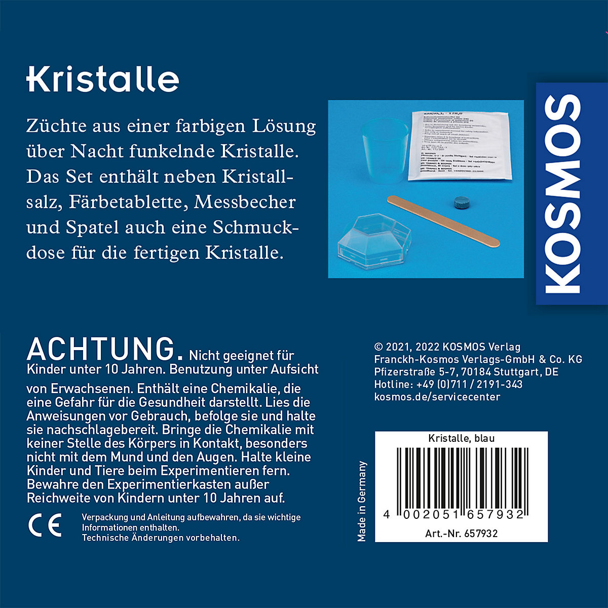 Blaue Kristalle selbst züchten