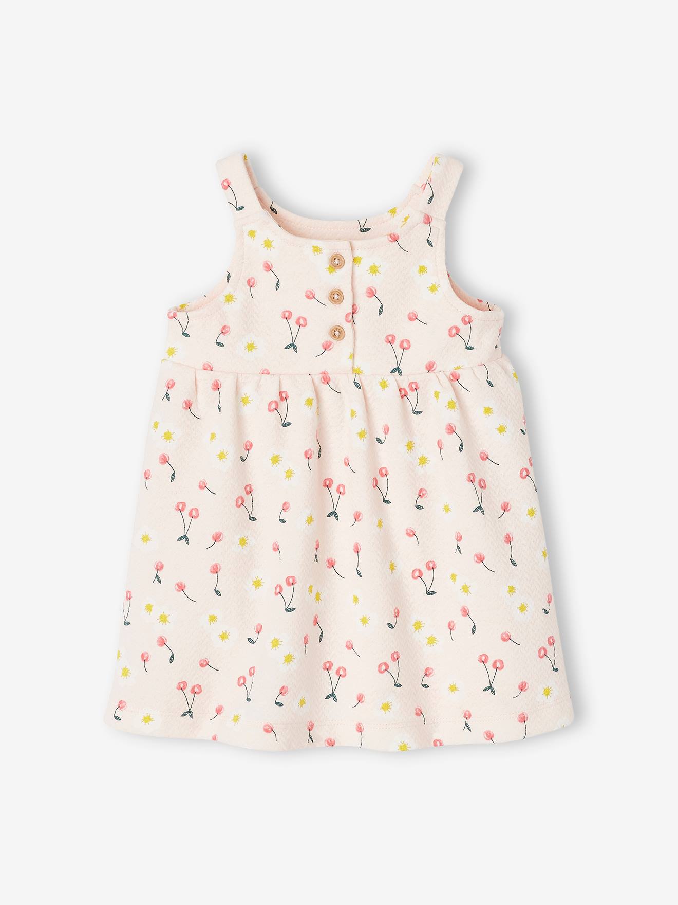 Vertbaudet Mädchen Baby Trägerkleid Oeko-Tex - wollweiß