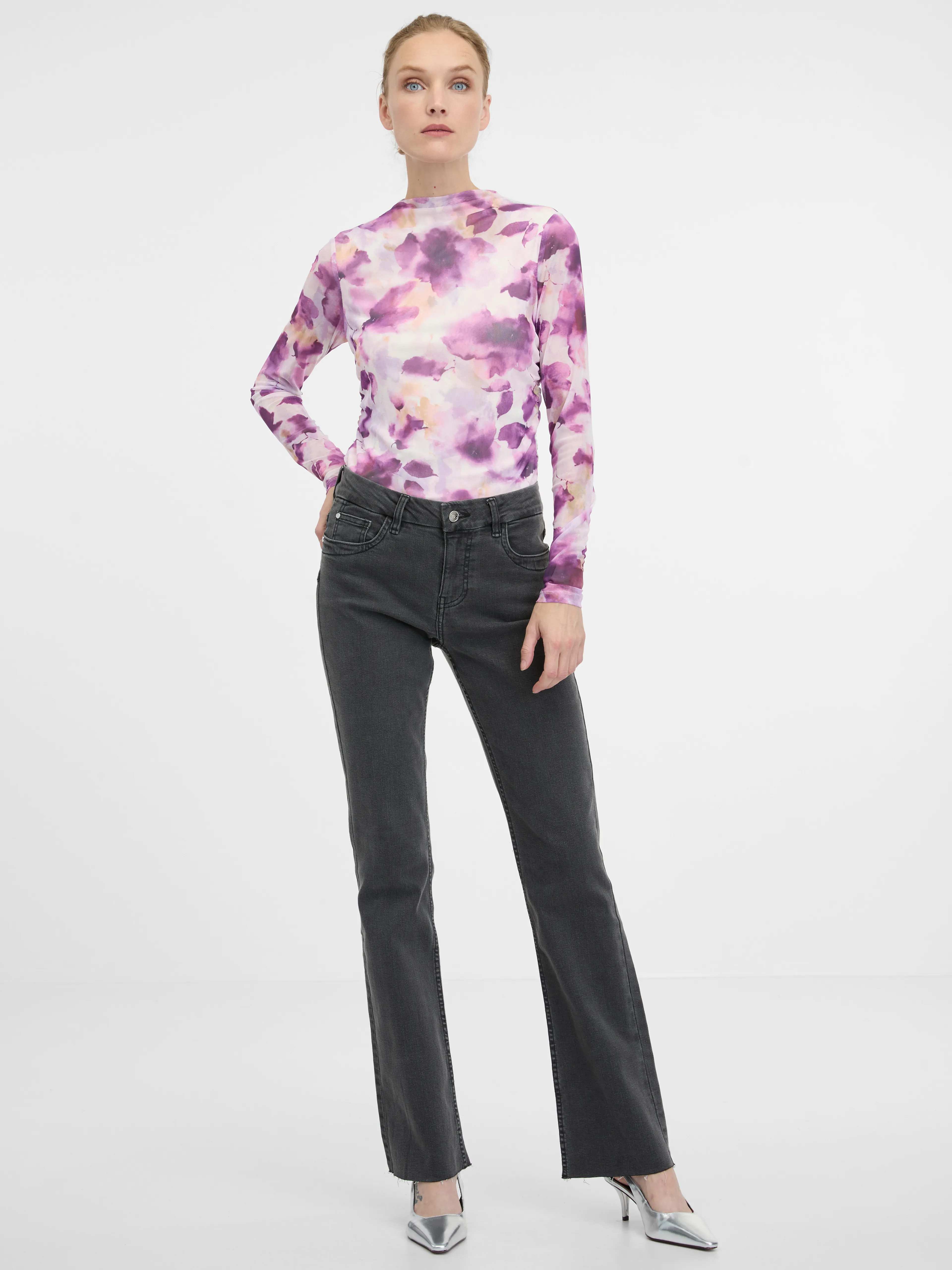 Rosa Damen Langarm-T-Shirt ORSAY