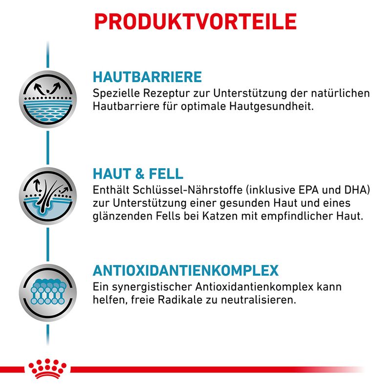Royal Canin Veterinary Feline Skin & Coat in Soße