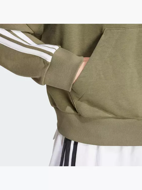 adidas Essentials 3-Streifen French Terry Quarter-Zip Hoodie