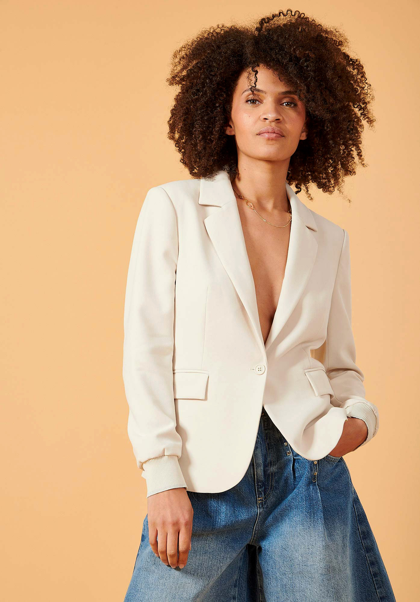 CYNTI  Blazer écru femme