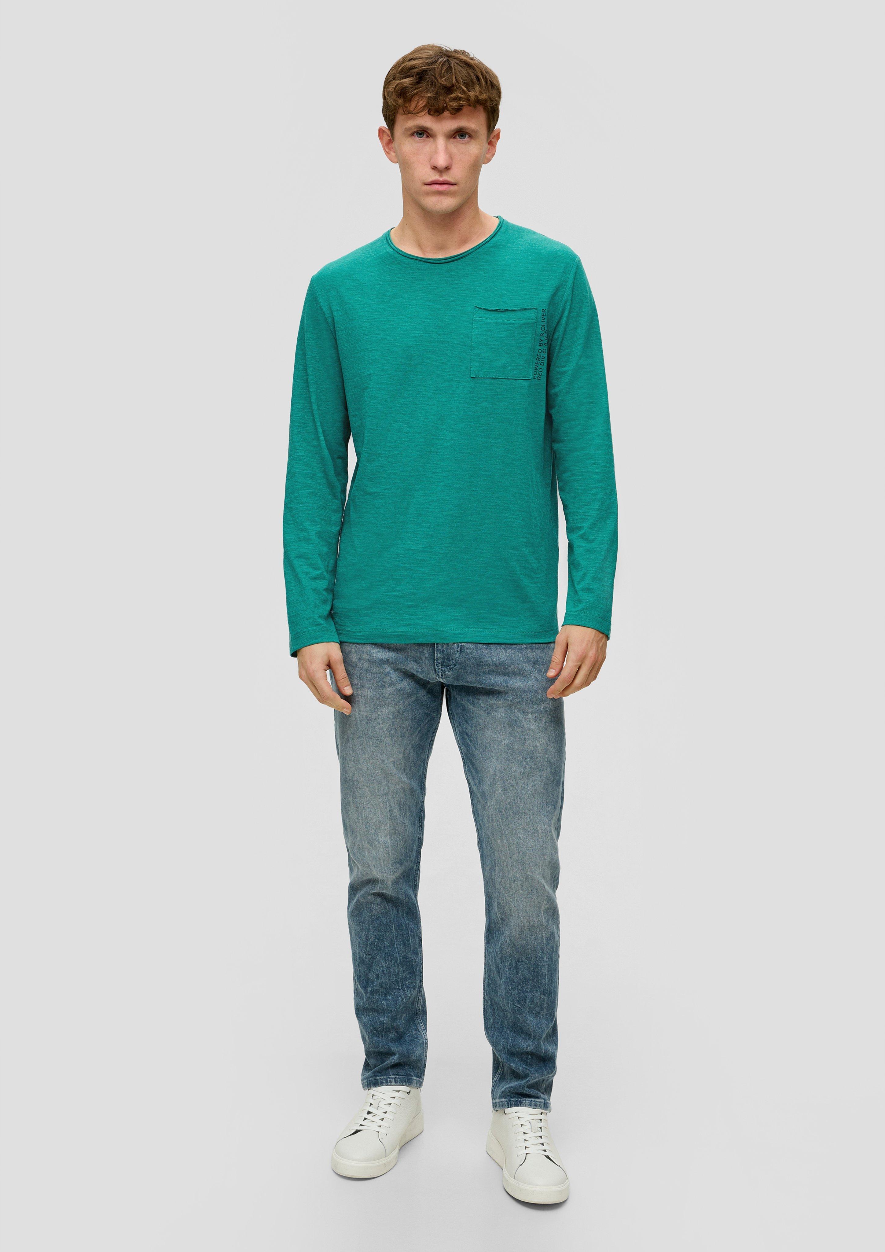 Longsleeve mit aufgesetzter Brusttasche  2141471-76W1