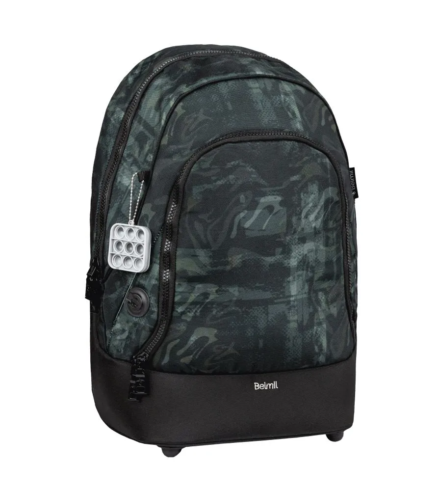Belmil Premium Backpack & Fanny Pack Ruck﻿sack 2-tlg - Grey Stone
