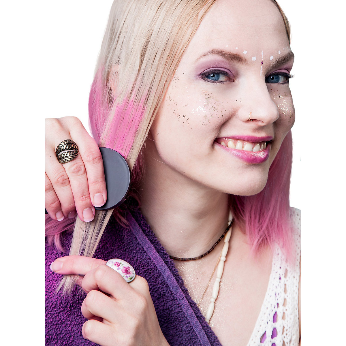 Haarkreide pink