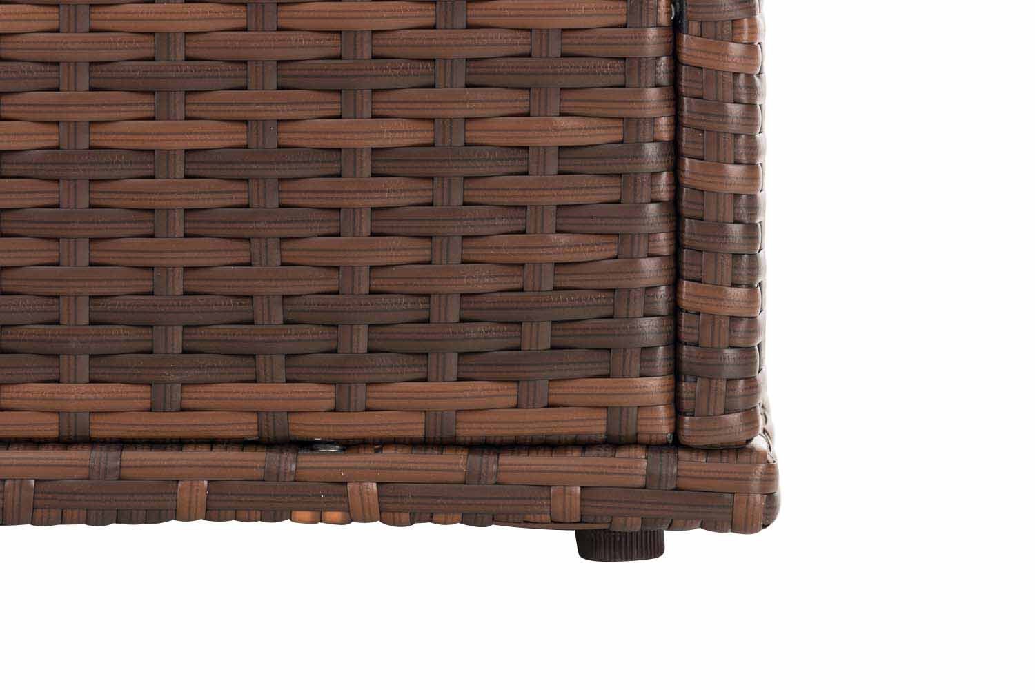 CLP Auflagenbox Comfy, Polyrattan, Gartentruhe für Kissen & Auflagen