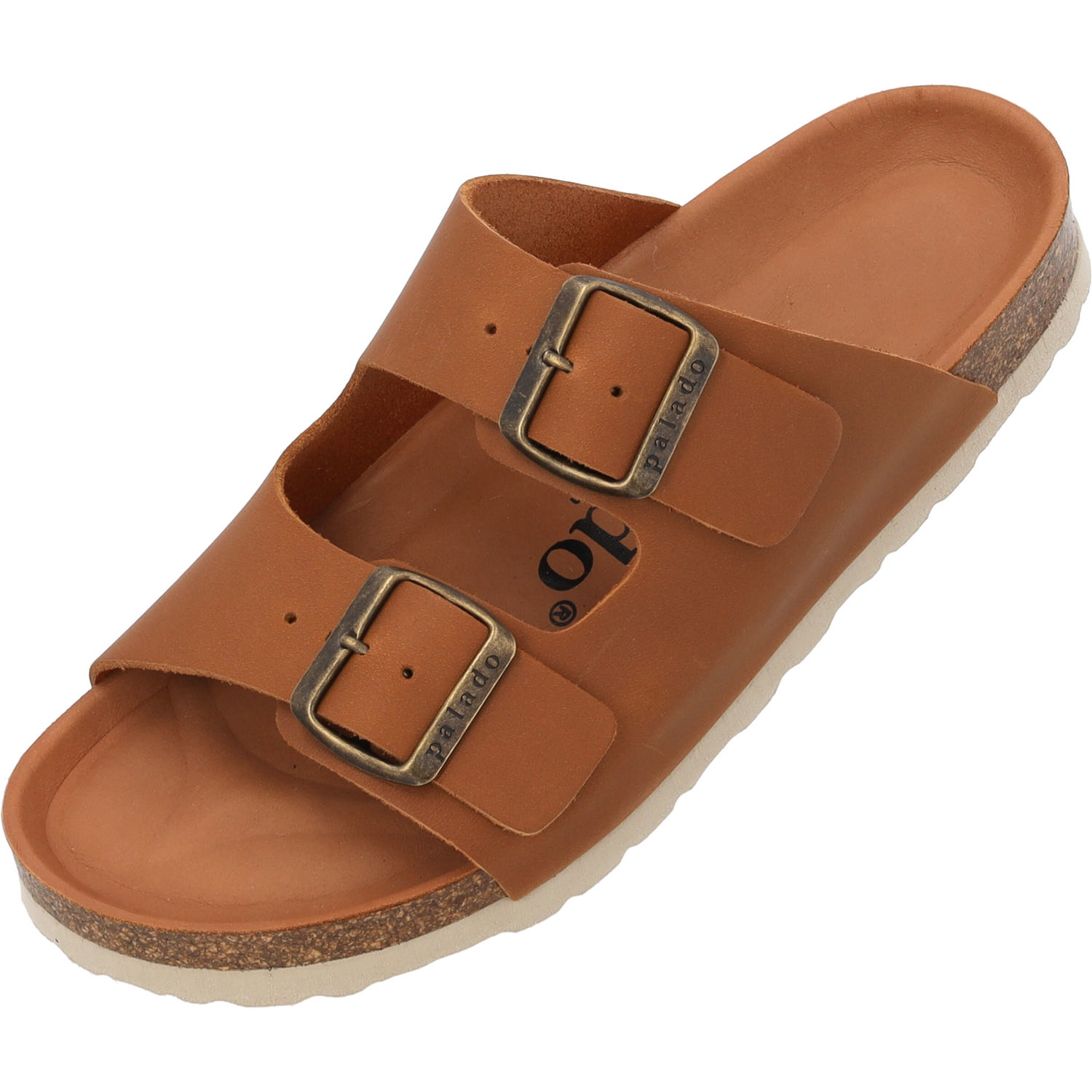 Palado Korfu Premium Leather, Pantoletten, Damen, Braun