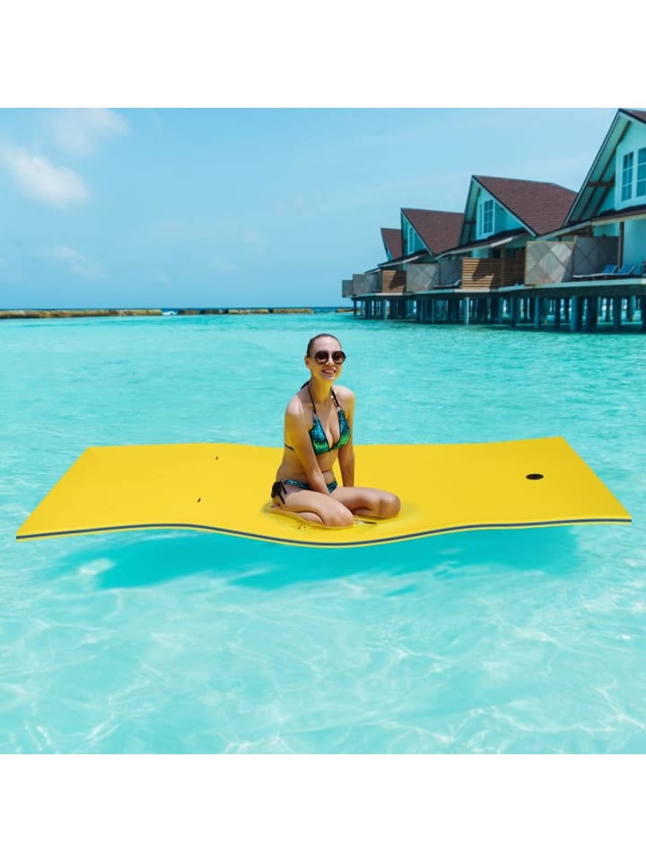 COSTWAY Schwimmmatte 220x90cm in Gelb günstig kaufen onesize