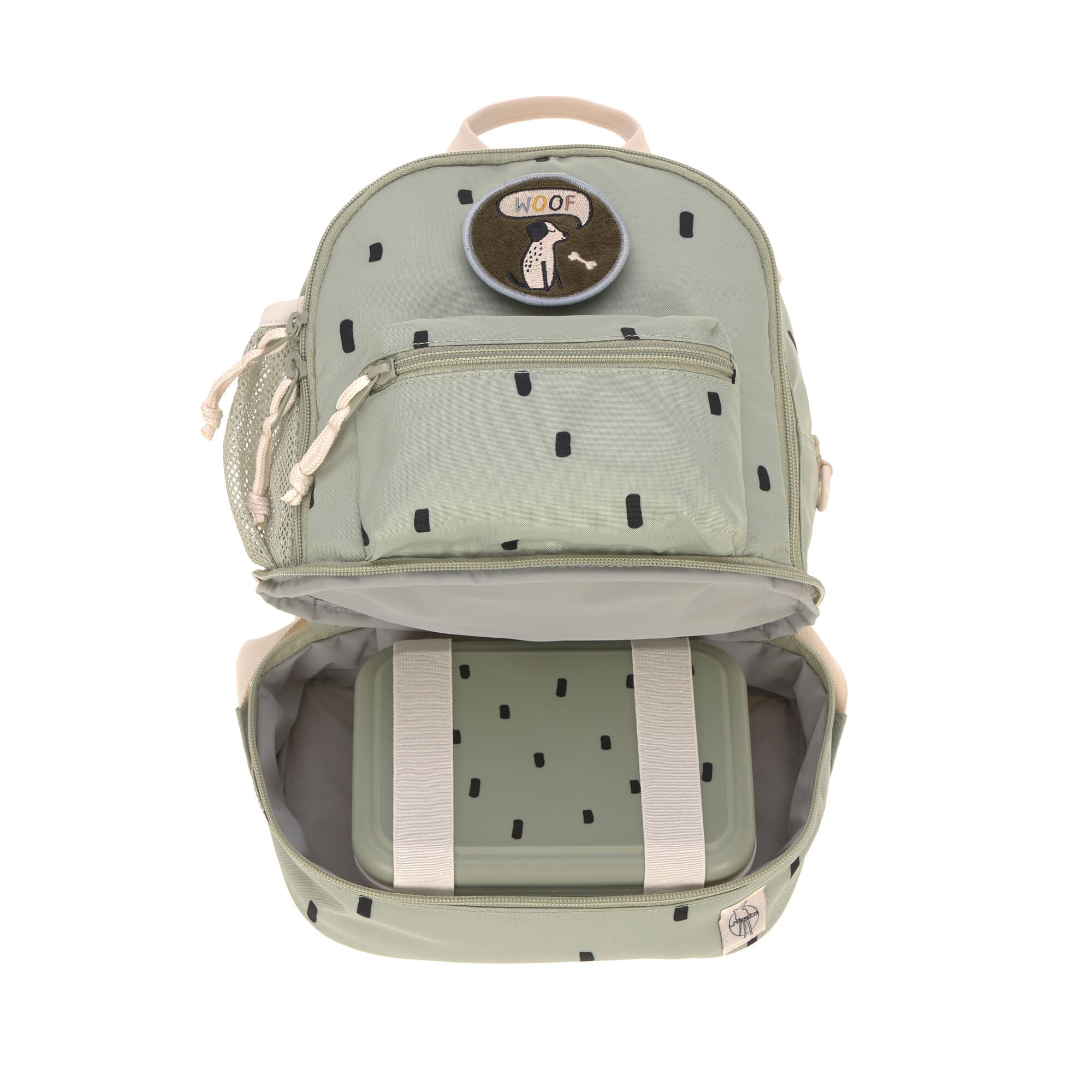 Kindergartenrucksack Mini - Happy Prints, Oliv