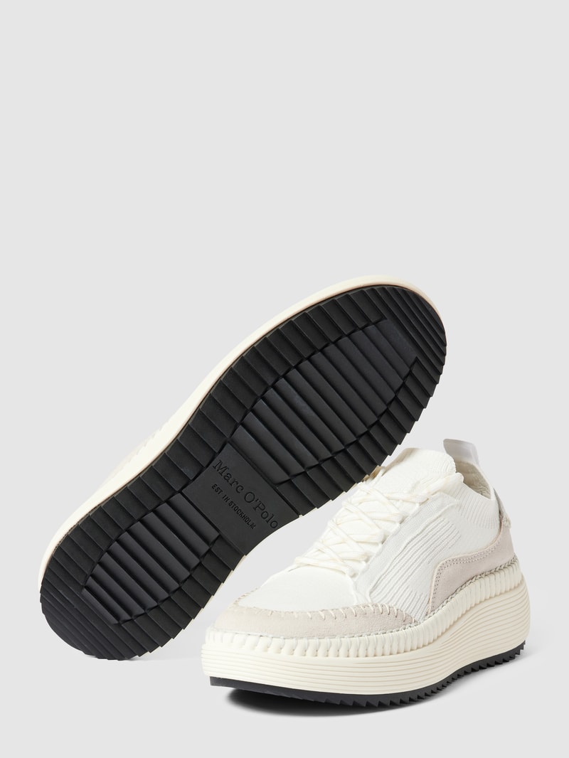 Sneaker mit Label-Detail Modell 'THEA' in weiß