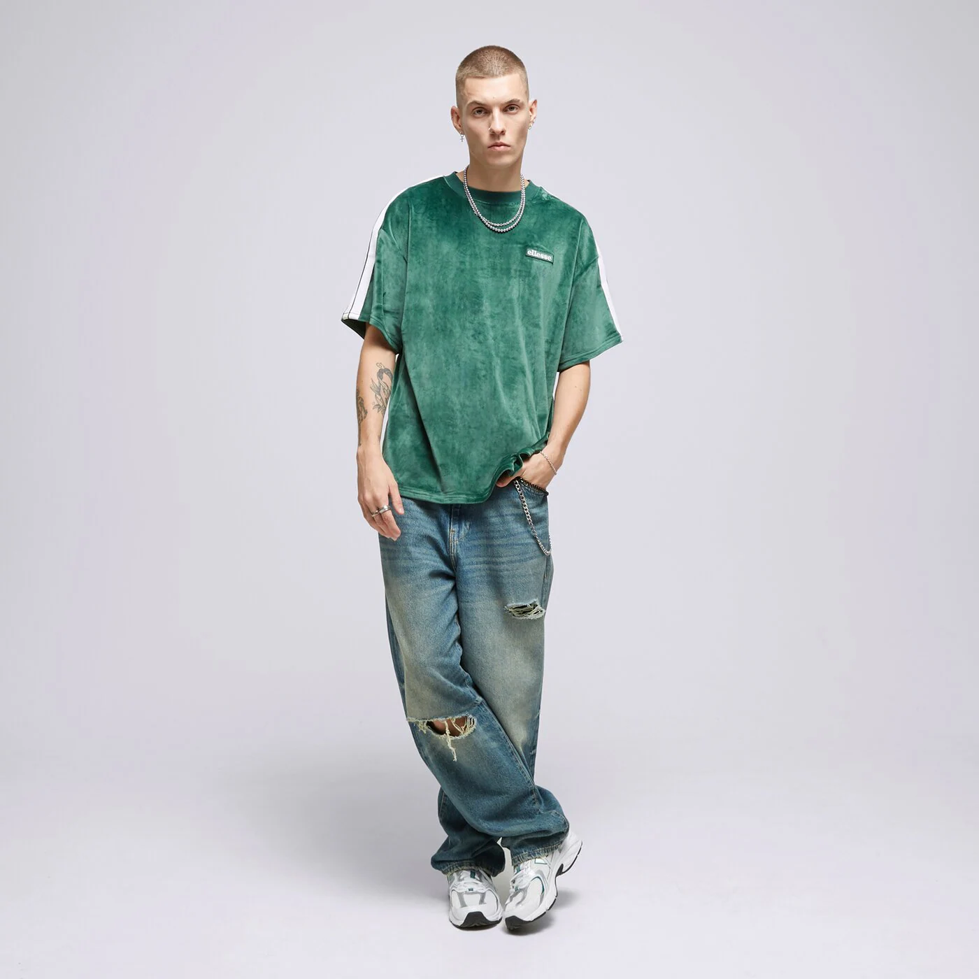 ELLESSE T-SHIRT LORETTI TEE DGREEN Grün