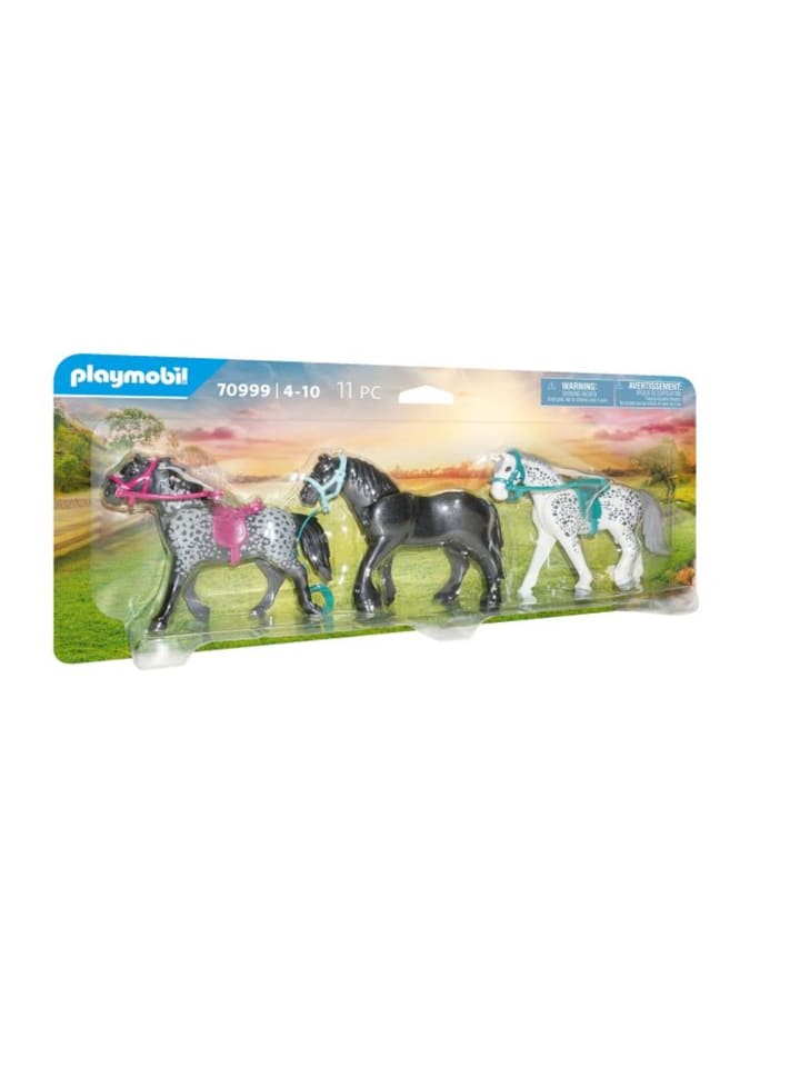 Playmobil 3 Pferde: Friese, Knabstrupper & Andalusier in Mehrfarbig ab 4 Jahre günstig kaufen onesize