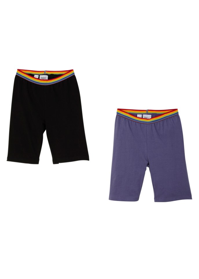 Pride Kinder Radler-Shorts (2er-Pack)