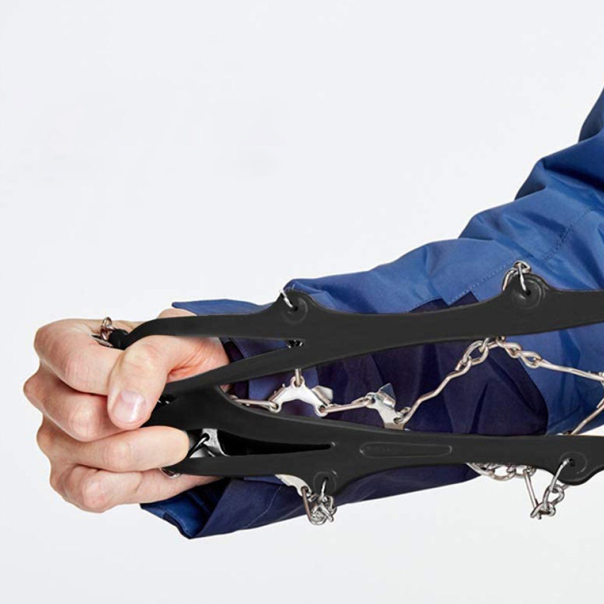 JedBesetzt Steigeisen Steigeisen für Bergschuhe mit 19 Edelstahl Spikes - Anti-Rutsch