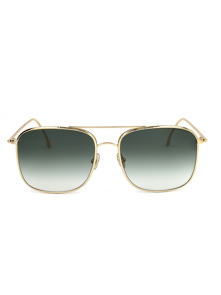 Victoria Beckham Damen-Sonnenbrille in Gold/ Grün günstig kaufen 59