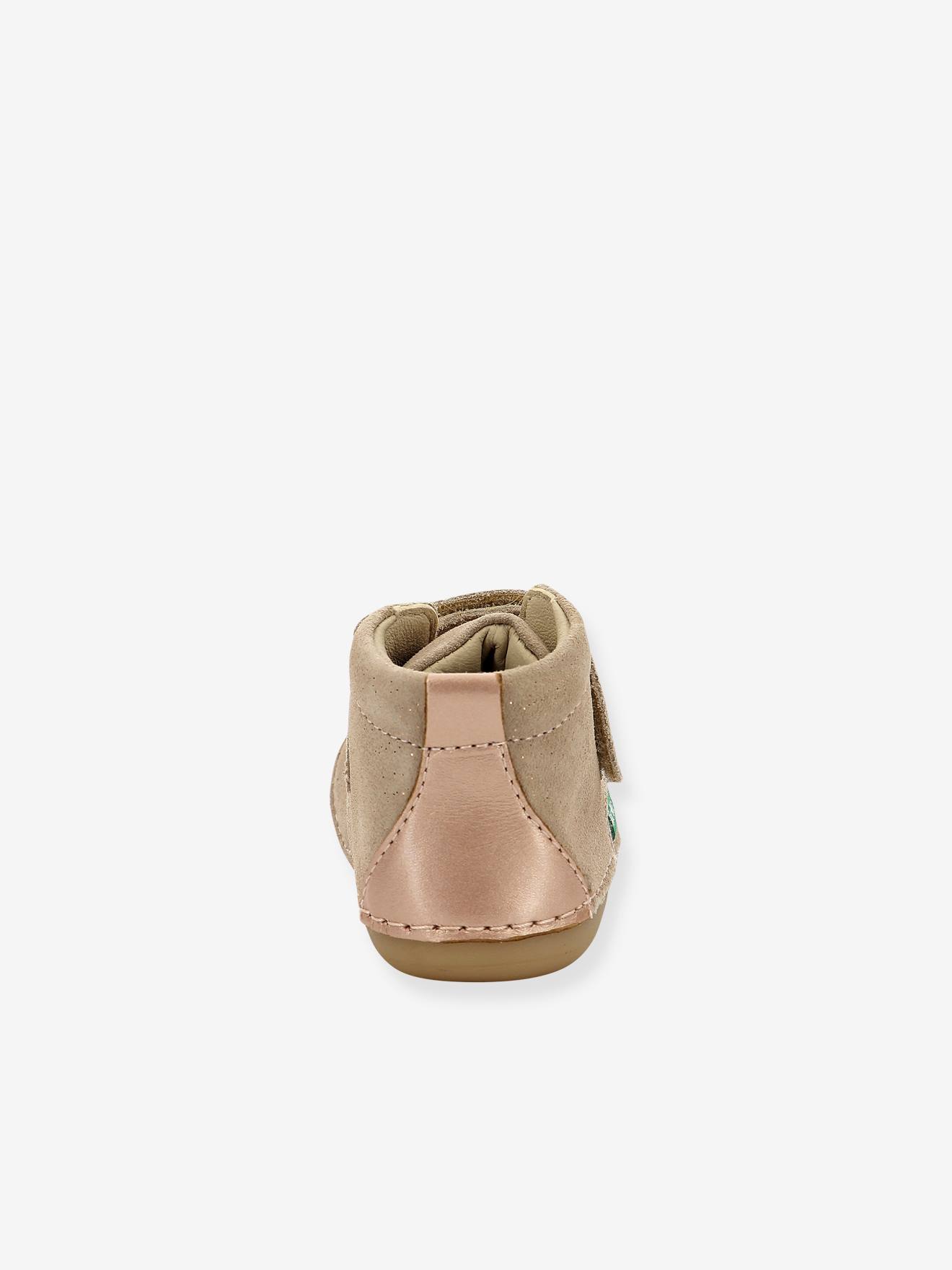 Bottillons cuir bébé Sabio 915396-10 KICKERS® 1ers pas rose