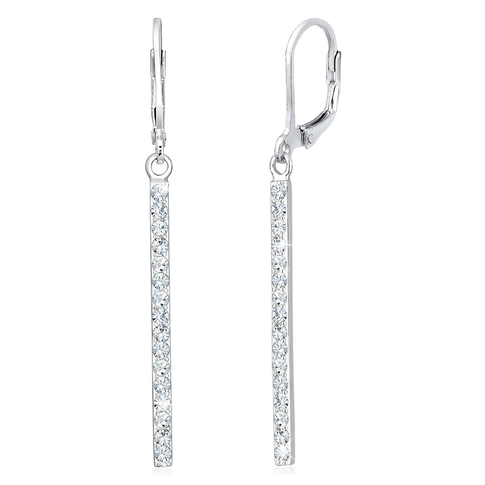 Elli Elli by Julie & Grace Boucles d'Oreilles Geo Look avec des Cristaux Boucles d'Ore Boucles d'oreilles