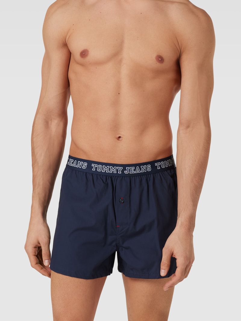 Boxershorts mit elastischem Logo-Bund im 3er-Pack in blau