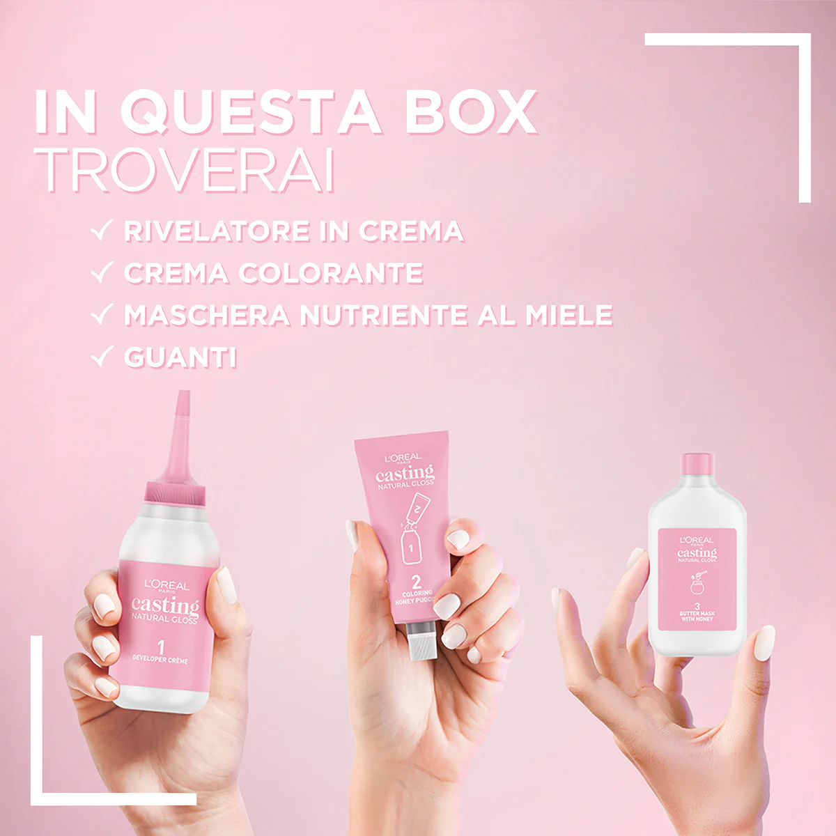 Casting Natural Gloss puolikestoväri ilman ammoniakkia - Hiusväri, Hiuskiilto