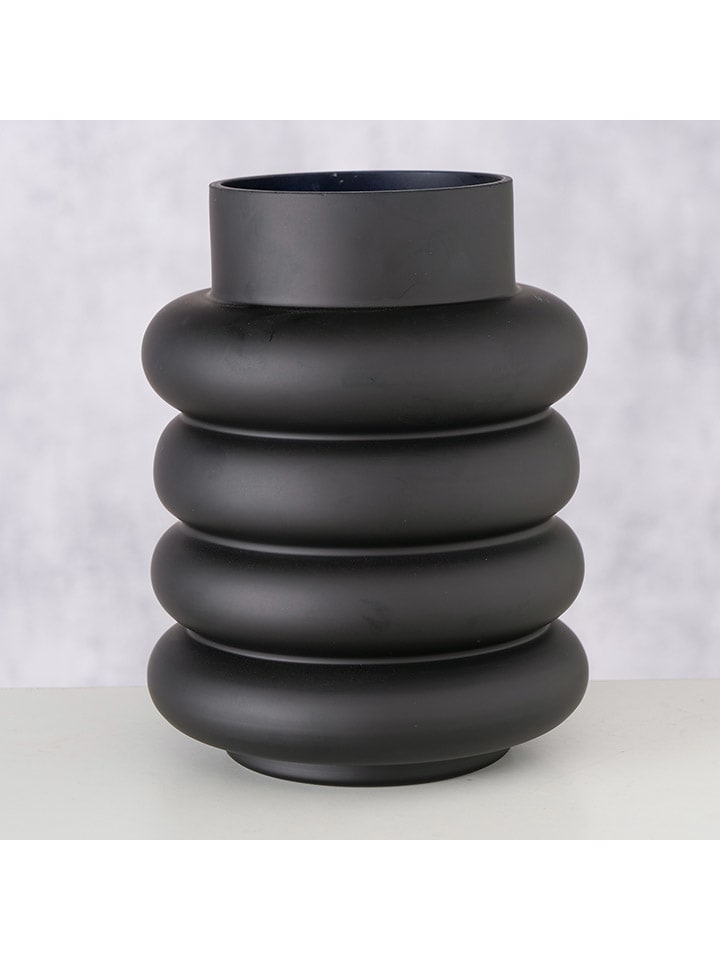 Boltze Vase ''Ribbo'' in Schwarz - (H)20 x Ø 15 cm günstig kaufen onesize