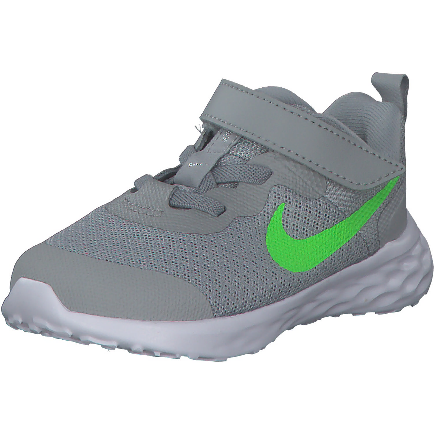 Nike Revolution 6 DD1094 M, Sneakers Low, Kinder, Grau (Hellgrau/Grün)